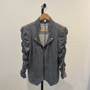 JohnPaulRichard Women's Textured Gray Blazer